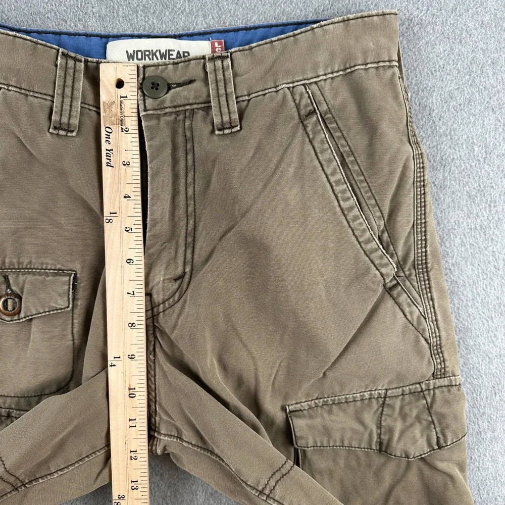 Vintage Y2K Levi's Cargo Shorts Mens 29 Brown Workwear Utility Canvas Tactical‎